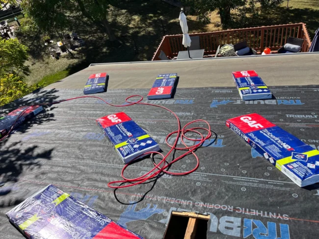 Monticello MN storm damage roof and gutter replacement