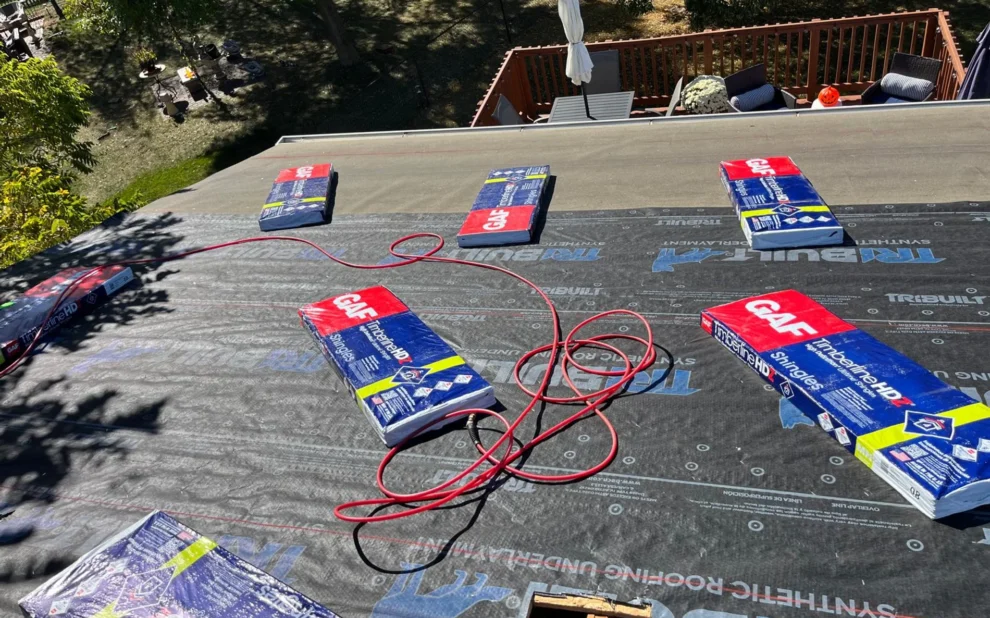 Monticello MN storm damage roof and gutter replacement
