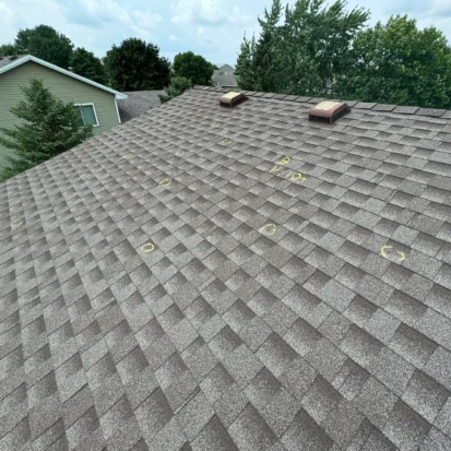 Monticello MN storm damage roof and gutter replacement