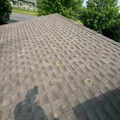 Monticello MN storm damage roof and gutter replacement