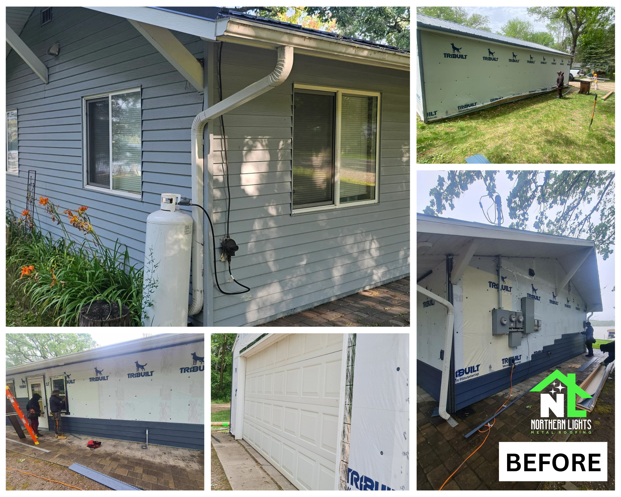 fascia and soffit replacement on a home exterior